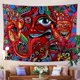 thumbnail image 3 of Tapices de pared hippie abstracto patrón retro para dormitorio 150x180 Feliz Sencillez, 3 of 5