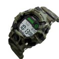 thumbnail image 3 of Reloj deportivo LED de camuflaje para niños, resistente al agua, digital, electrónico, casual, militar, reloj deportivo para niños con banda de silicona, alarma luminosa, cronómetro, 3 of 5