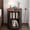 Coffee, variant on Round End Table Set of 2 with Charging Station, Fluted Nightstand with Sliding Door & Adjustable Shelf, Mid Century Side Table, Black