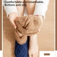 thumbnail image 4 of Knitted Ankle Slipper Socks Thick Fleece Lined Nonslip Grip Socks for Safety, 4 of 21