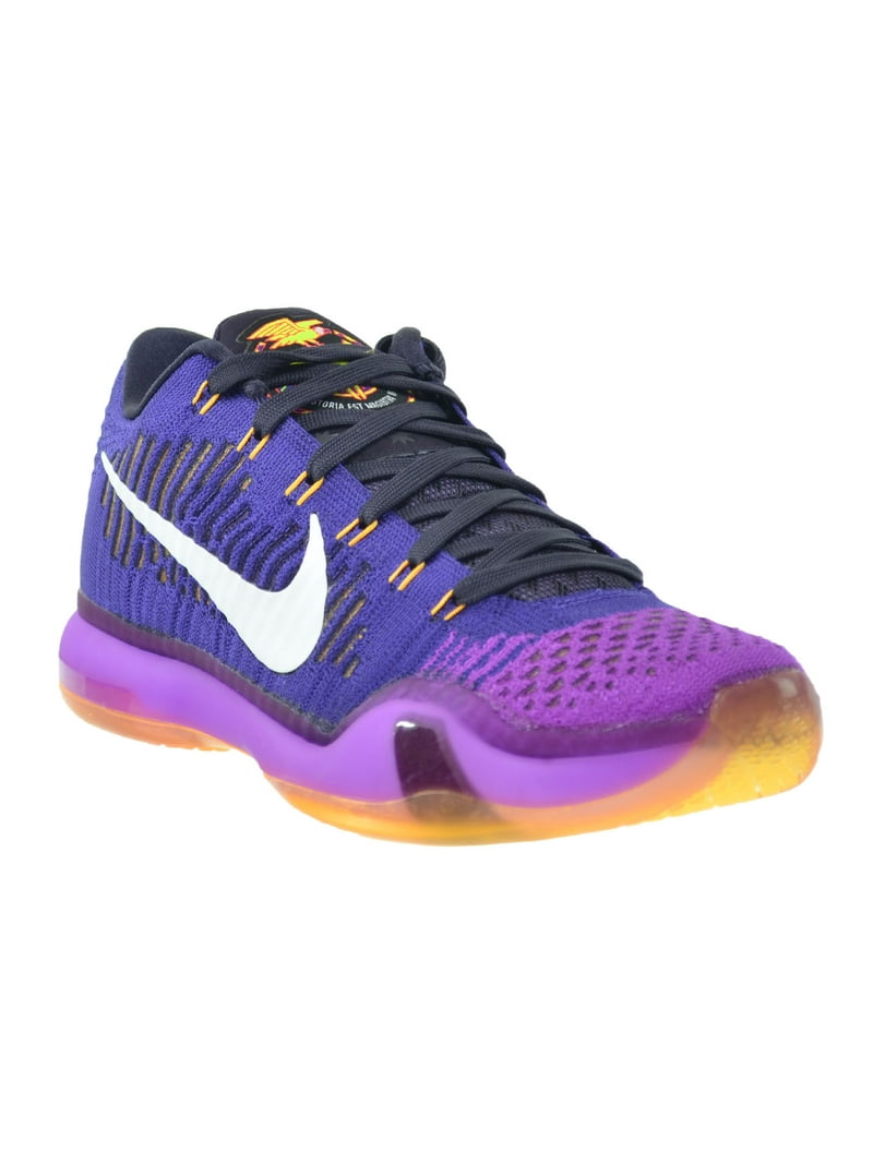 discordia desarrollando Compañero Mens Nike Kobe X 10 Elite Low Lakers Opening Night Court Purple White -  Walmart.com