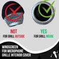 thumbnail image 2 of CHL-Microphone Capsule Inside Windscreen Foam Replacement for Beta58 SM58 and Universal Mic Handheld Head Grille Interior Replacement, 2 Pack Black, 2 of 4