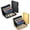 Black+Gold, variant on Stainless Steel Metal Card Holder Wallet, Slim RFID Blocking 10 Slots for Men Women