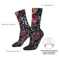thumbnail image 4 of Vsdgher Paisley Crew Socks for Men & Women, Breathable Casual Athletic Ankle Socks, 4 of 6