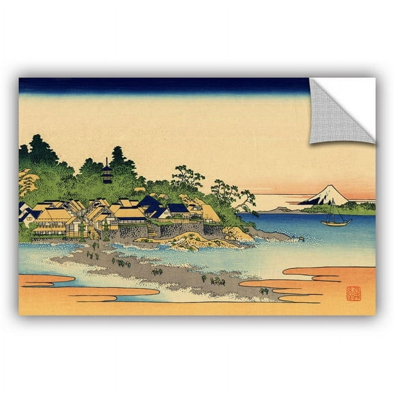 ArtAppealz Katsushika Hokusai "Enoshima in the Sagami Province" Removable Wall Art