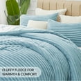 thumbnail image 6 of BEDELITE Fleece Twin Comforter Set -Super Soft & Warm Fluffy Light Blue Bedding, Luxury Fuzzy Heavy Bed Set for Winter with 1 Pillow case, 6 of 9