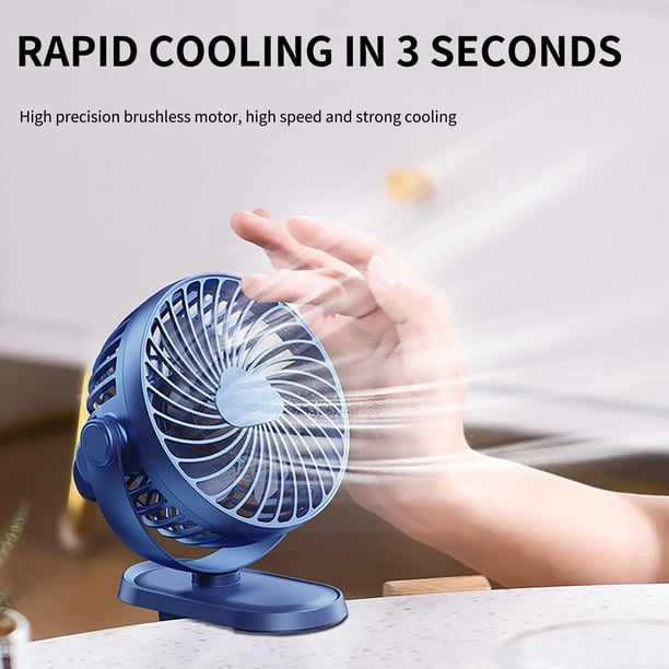 Dvkptbk USB Mini Wind Power Handheld Clip Fan Convenient And-quiet