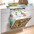 thumbnail image 2 of Yayeee Magnetic Dishwasher Cover for The Front Decoration Home Kitchen Machine Sticker Protector, Retro Abstract Eagle, 2 of 6