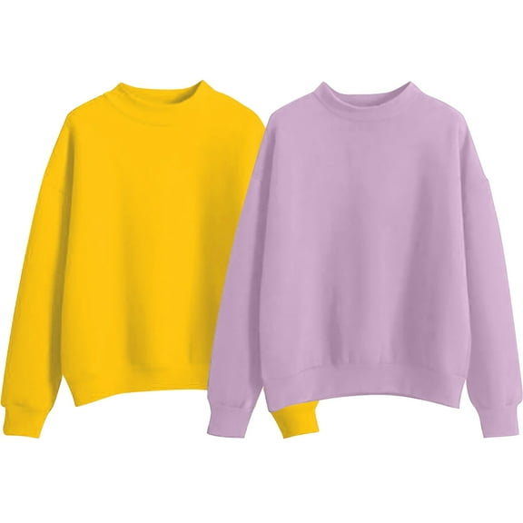 Sweaters For Women Solid Color Two Piece Fleece Lined Loose Thick Baseball Jacket With Small High Collar For Autumn And Winter Polyester Clear Size S-2Xl Oversized Sweaters For Women