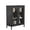Black, variant on CHSHIN 31.5"H Modern Metal Bathroom Floor Cabinet with Shelves for Home,Entryway,White(Width:23.6")