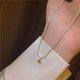 thumbnail image 2 of ¡Un diamante verde! Collar estrella azul, brillante, cadena de clavícula, collar nuevo mujer, 2 of 5