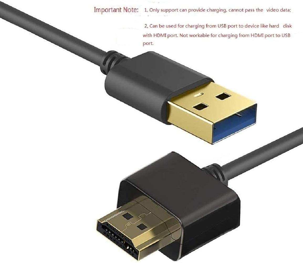 Usb to Hdmi Cable Usb 2.0 Cable - 0.5m/1.64ft Charger Cable Splitter Hdmi  to Usb Cable Hdmi 2.0 Cable Charging Cable Hdmi Cable - Usb Cord Simple