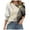 Grey, variant on 3/4 Length Sleeve Womens Tops Summer 2025 Fashion Trendy Boat Crew Neck Smocked Work Dressy Casual T Shirt Blouses (Yellow, S)
