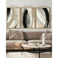 thumbnail image 5 of SHENIFY Abstract Wall Art 16x24in3pcs Natural Framed Ink Wash Shapes Abstract Illustrations Modern Minimalist Painting Decorative Artwork for Living Room Bedroom, 5 of 5