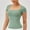 Green, variant on Women's Workout Shirt, Athletic Training Top, Dry-Fit Short Sleeve Round Neck Shirt for Gym and Fitness