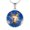 Luxury Necklace (Gold), variant on Guardian Angel Circle Necklace Stainless Steel 24 Inch Chain Silver Tone or Gold Tone