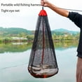 thumbnail image 3 of Mini Portable Ensemble de Pêche Filet à Poisson Sac en Maille Oxford Cage à Poisson Filet de Pêche Pliable Panier de Pêche Cage à Poisson 40x0.5M, 3 of 6