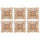 thumbnail image 1 of 6X Vintage Sin Pintar Marco de Apliques de Esquina de Madera Tallada Fondo Muebles para El Hogar Decoración de la Puerta del Gabinete de Pared Decoración, 1 of 5