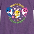 thumbnail image 2 of Baby Shark - Shark Kisses Easter Wishes - Toddler Girls Fitted Short Sleeve T-Shirt, 2 of 5