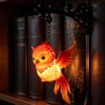 thumbnail image 3 of QISIWOLE Hanging Bird Shelf Lamp, Animal Book Light Decorative LED Ornament, 3.94 x 1.97 in Iron, for Bookshelf Reading Nook and Desk Decor, 3 of 6