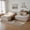 Beige, variant on HipyMo 105" Sectional Couches for Living Room Corduroy Cloud Couch Sofa with L-Shape Upholstered Boneless Couchs Modern Modular Sectional Couch with Chaise (Left Facing Chaise 2Seaters, Black)