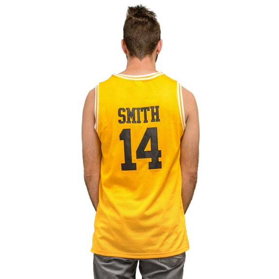 The Fresh Prince of Bel Air Basketball Jersey "SMITH" Gold/Yellow #14