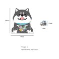thumbnail image 3 of Lindo Perro Shiba Inu Pegatina 30 pegatinas de perro Shiba Inu, manual creativo, pegatinas Kawaii DIY (negro) Wdftyju Libre de BPA, 3 of 3