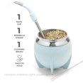 thumbnail image 2 of Set de Copa para Yerba Mate BALIBETOV Acero Inoxidable 280 ml Azul, 2 of 7