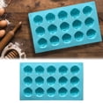 thumbnail image 6 of Rose Silicone Fondant Molds 15 Cavity Flower Cake Resin Mold Candy Chocolate Ice Cube Fondant Molds Kitchen Baking Tools for Sugarcraft Cake Decorating, 11.49*6.69*0.7Inch (1Pcs, Blue), 6 of 7