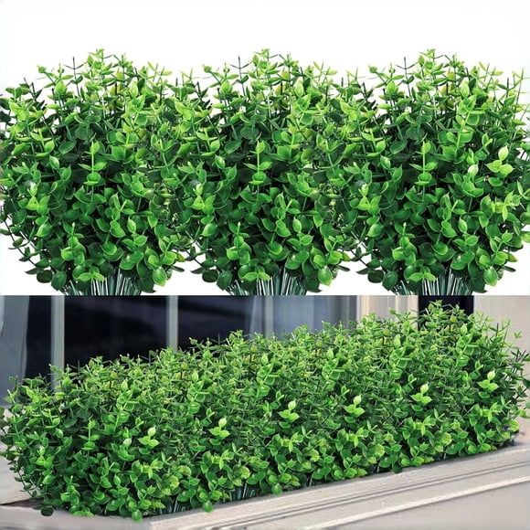 10Pcs Spring Simulation Green Leaves Bouquet, Fufafayo Spring Wedding Bouquet, Realistic Eucalyptus Greenery Leaves, Hand Bouquet Bridal Shower Decor, Table Centerpiece Home Decoration, Artificial
