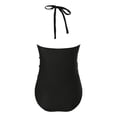 thumbnail image 5 of Zanarzt Maternity One Piece Swimsuit Seamless Maternity Swimsuits V Neck Pregnancy Swimwear Maternity Bikini Black,L, 5 of 5