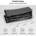 thumbnail image 3 of Lirex 6 Pocket over The Door Purse Organizer with Zipper, PVC Visual Compartment, Dust-Free, Black, 3 of 7