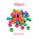 thumbnail image 3 of Cateissary Paquete de 48 abrazaderas de carrete de hilo de colores mezclados, abrazaderas de bobina reutilizadas flexibles para evitar que las colas de hilo Artesanía Cateissary HA012462-00, 3 of 6
