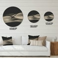 thumbnail image 4 of Designart 'Glittering Fractal Silver on Black' Modern Wood Wall Clock, 4 of 5
