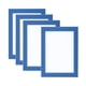 thumbnail image 1 of Marco de imagen magnético Uxcell de 4 x 6 pulgadas, paquete de 4, marco magnético autoadhesivo para refrigerador, azul claro, 1 of 7