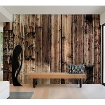 Tiptophomedecor Background & Patterns Wallpaper Wall Mural - Old Wooden Barn Planks