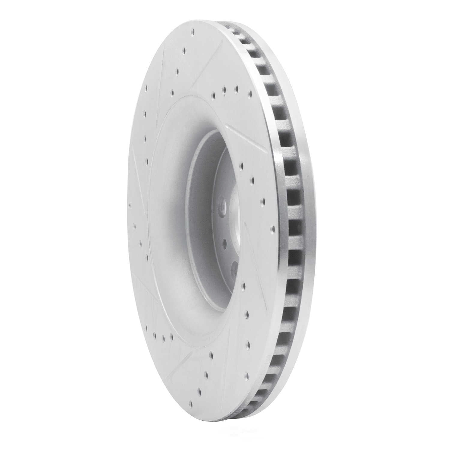 Dynamic Friction Company 631-54078R DFC Brake Rotor - Drilled And Slotted - Silver
