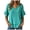 #01 Green, variant on Akiihool Womens Tops Casual Women's Mock Neck Ribbed Knit Scallop Short Sleeve T Shirt Tops (Mint Green,XL)