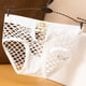thumbnail image 2 of Gibobby Ropa interior de encaje sexy Calzoncillos de malla de color de cintura de talla grande para mujer Bragas de ropa interior de de algodón(Blanco,G), 2 of 4