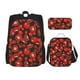thumbnail image 1 of Disketp Tomato Mochila Estampada de Gran Capacidad con Lonchera y Estuche, Set de 3 Piezas para Estudiantes, 1 of 7