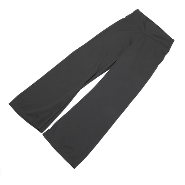 Pantalones casuales de pierna ancha, pantalones de pierna ancha de color liso para mujer, pantalones de pierna ancha de cintura alta, ultra sensibles