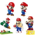 thumbnail image 2 of Figuras de Mario, microbloques de construcción, Super Mario, Yoshi, Luigi Bros, escena, rompecabezas de ensamblaje DIY, miniladrillos, juguetes para regalo de Navidad, 2 of 5