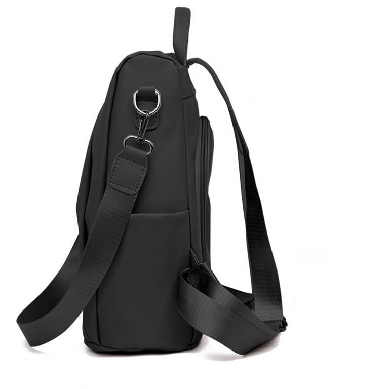 black mini leather backpack walmart Bidobibo Mini Backpack for Women PU Leather Anti-theft Backpack Purse  Shoulder Bag Casual Wild Soft Leather Dual-use Small Black Backpack