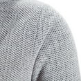thumbnail image 5 of YODETEY Men'S New Autumn Long Casual Solid Color Hooded Knitted Cardigan Jacket Gray XXXL, 5 of 8
