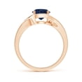 thumbnail image 2 of Angara Natural 1.6 Ct. Blue Sapphire Solitaire Ring in 14K Rose Gold for Women (Ring Size: 11.5), 2 of 9