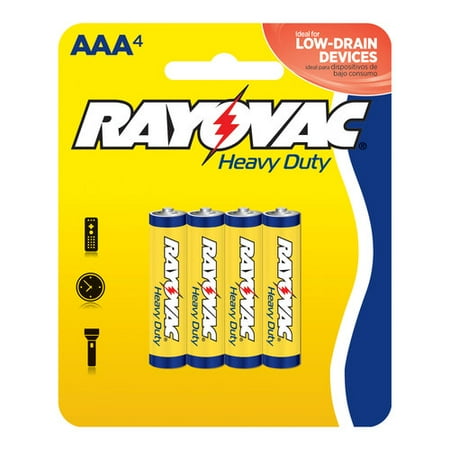 Rayovac Heavy Duty AAA Batteries, 4 pk