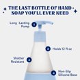 thumbnail image 4 of Cleancult Liquid Hand Soap Glass Dispenser, Shatter Resistant, Periwinkle Blue, 12 oz, 4 of 7