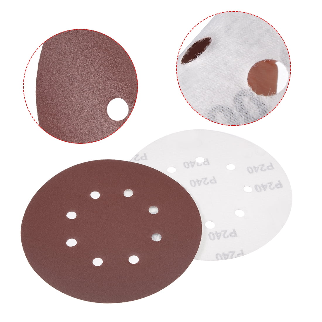 Unique Bargains Hook and Loop Sanding Disc for Efficient Sanding Tasks 240 Grit 10Pcs