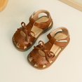 thumbnail image 2 of Otqutp Party Footwear for Baby Girls Summer Casual Soft Bottom Cute Bowknot Princess Shoes Beach Baotou Sandals for 3 to 12 Years, 2 of 8