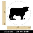 thumbnail image 2 of Hereford Cow Solid Self-Inking Rubber Stamp Ink Stamper - Yellow Ink - Medium 1 Inch, 2 of 7